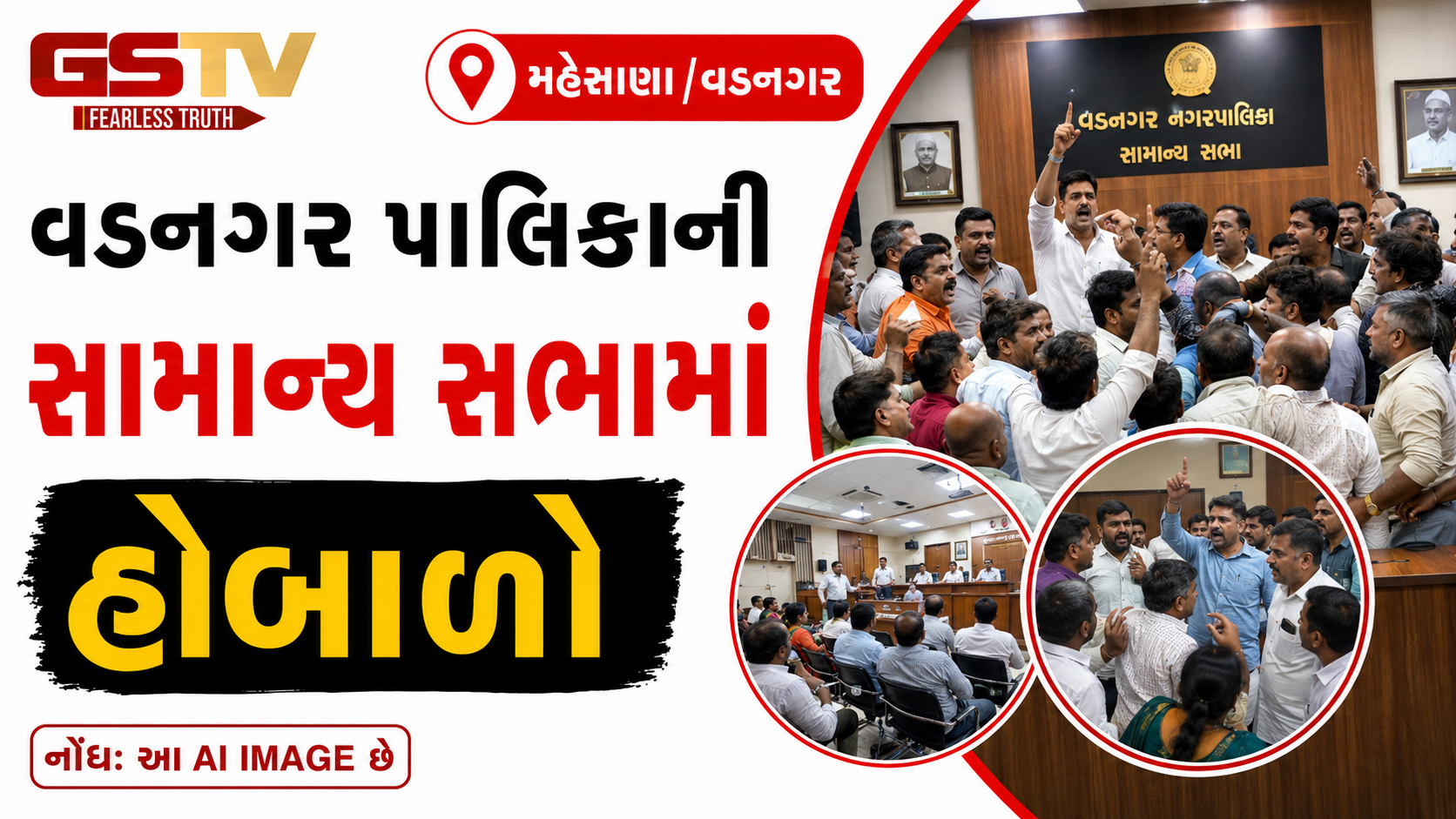VIDEO: મહેસાણા / વડનગર પાલિકાની સામાન્ય સભામાં હોબાળો
