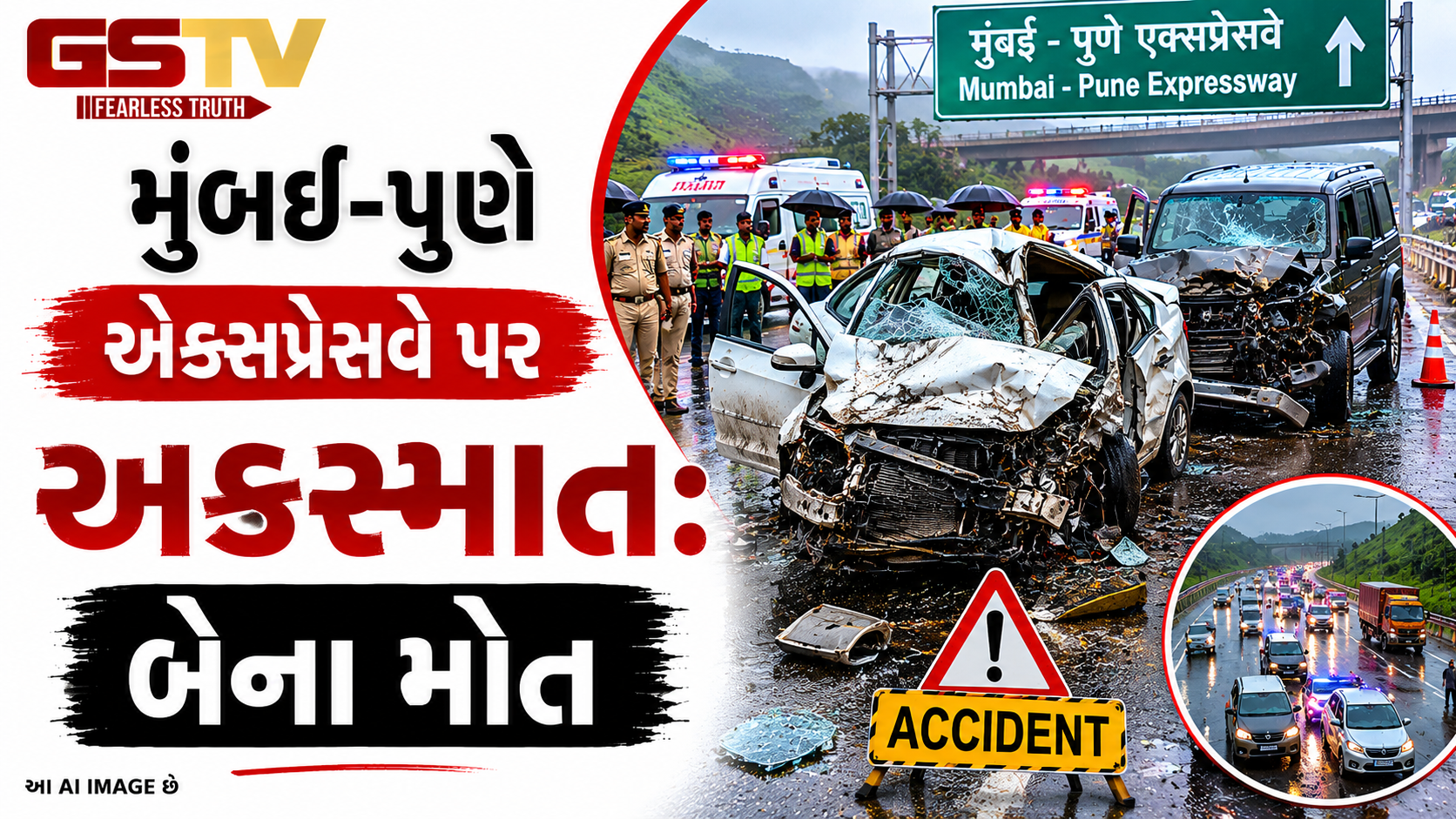 VIDEO: મુંબઈ-પુણે એક્સપ્રેસવે પર અકસ્માત: બેના મોત
