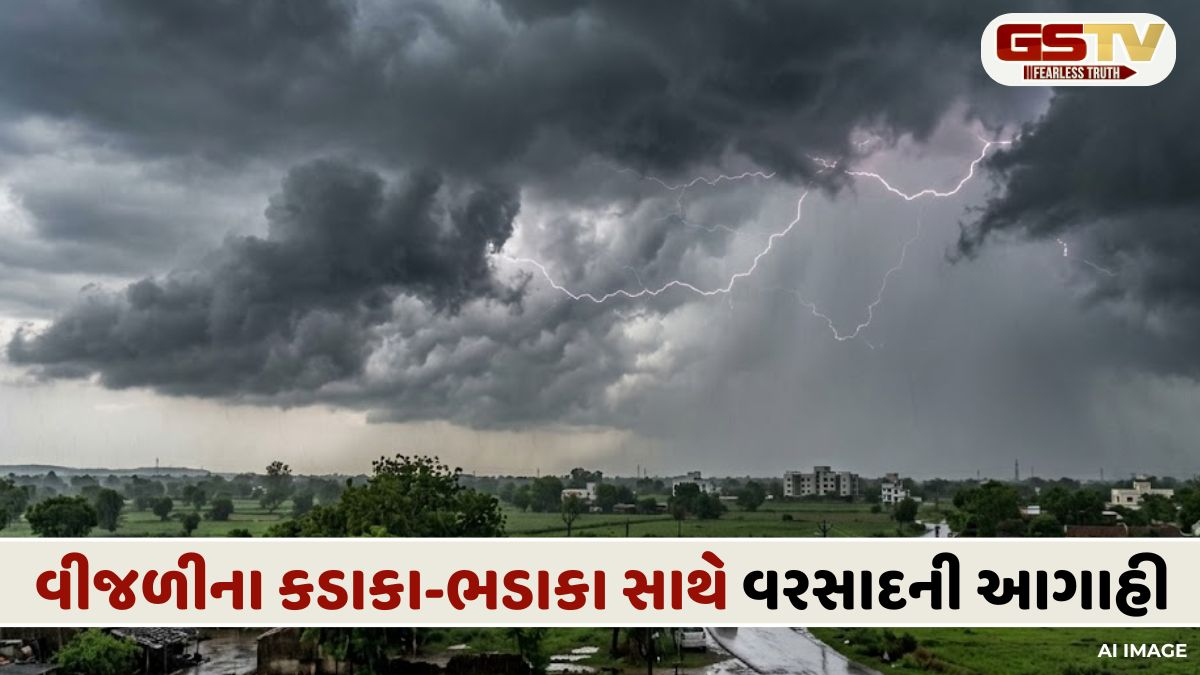 VIDEO: વીજળીના કડાકા-ભડાકા સાથે વરસાદની આગાહી, ગુજરાતીઓ ધ્યાન આપે!