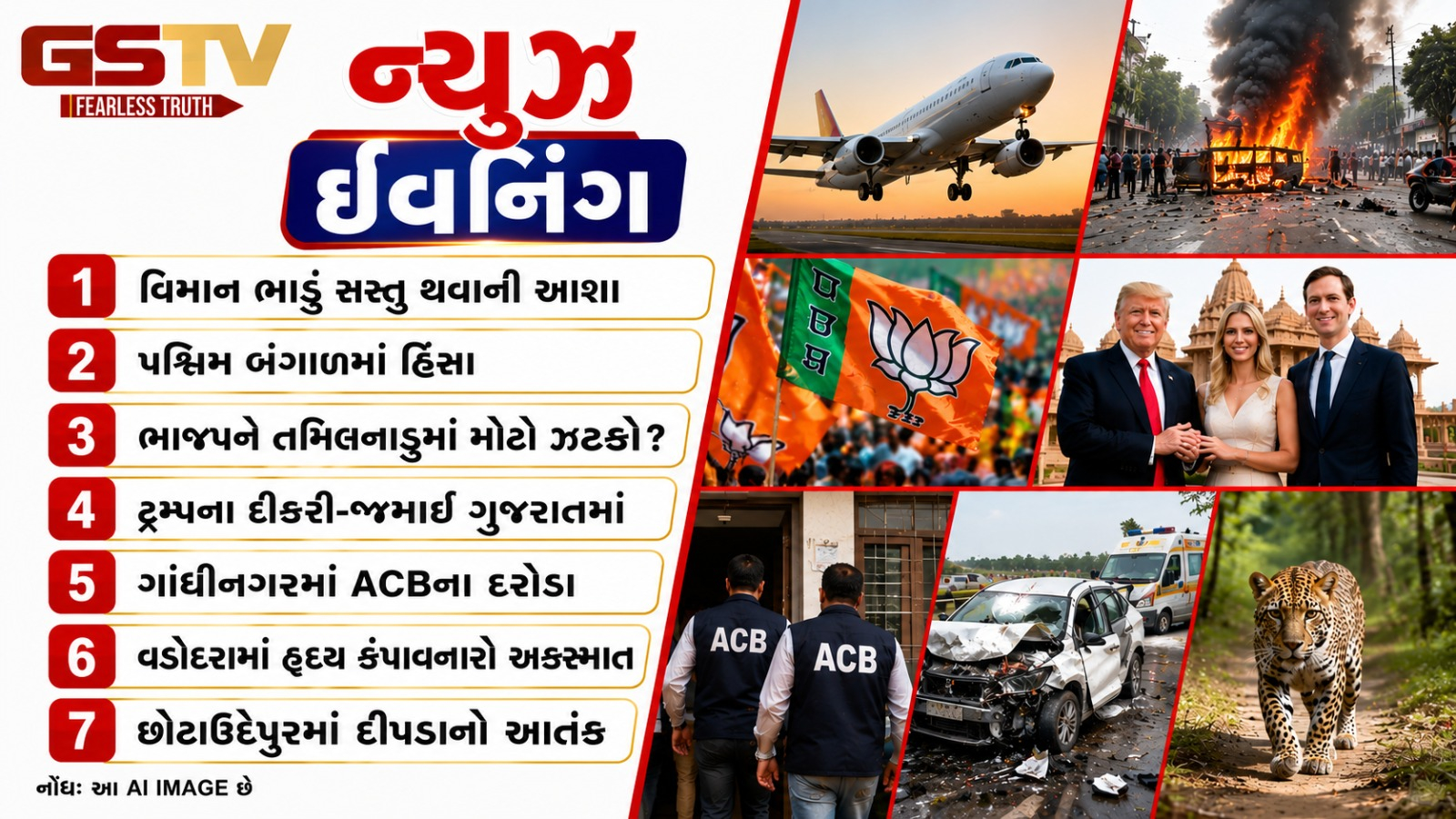 NEWS@ EVENING: વિમાન ભાડું સસ્તું થવાની આશા, ભાજપને તમિલનાડુમાં મોટો ઝટકો?