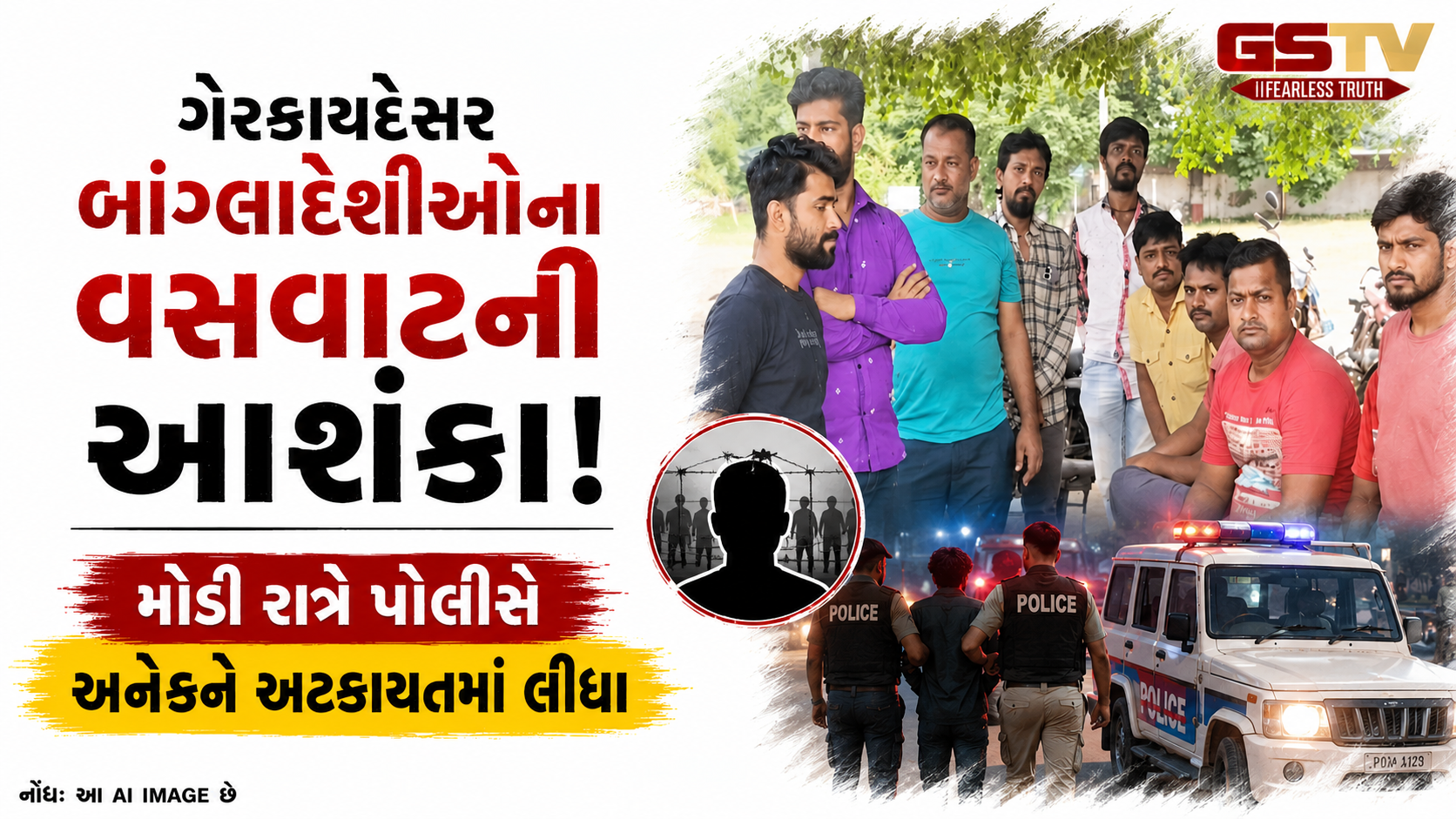 VIDEO : Surendranagar માં મેગા સર્ચ ઓપરેશન: બાંગ્લાદેશીઓના વસવાટની બાતમીને આધારે રેડ