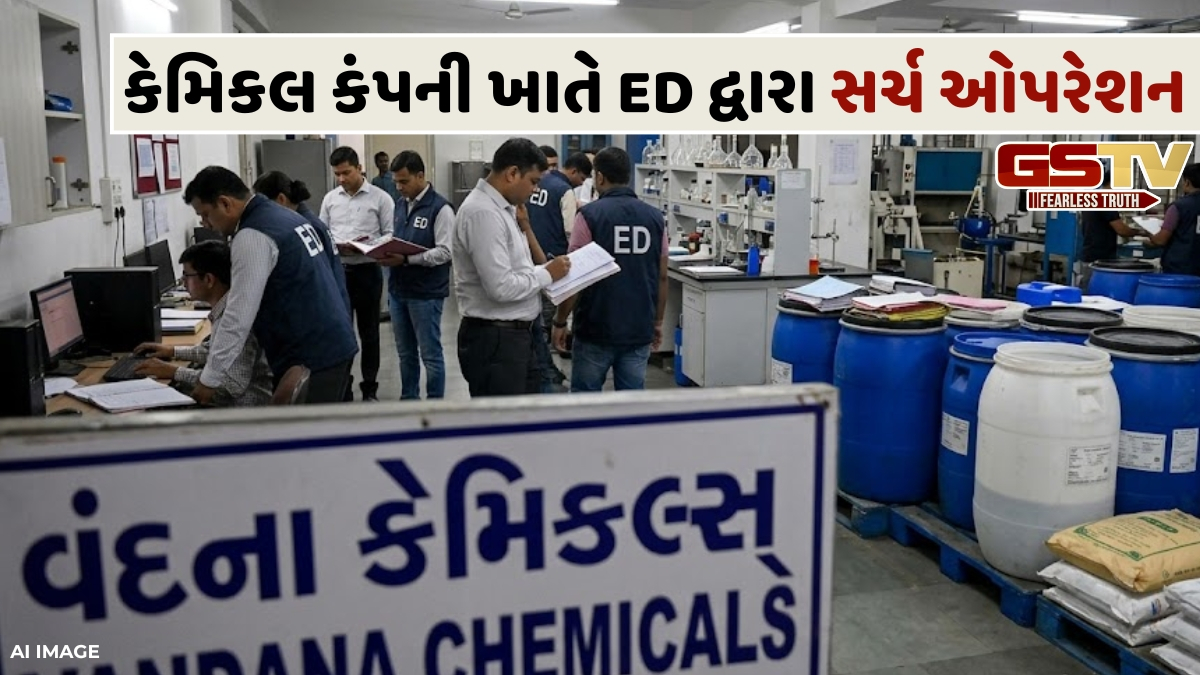 VIDEO: GIDC સ્થિત વંદના કેમિકલ કંપની ખાતે EDનું સર્ચ ઓપરેશન, 20 સ્થળોએ દરોડા પાડ્યા