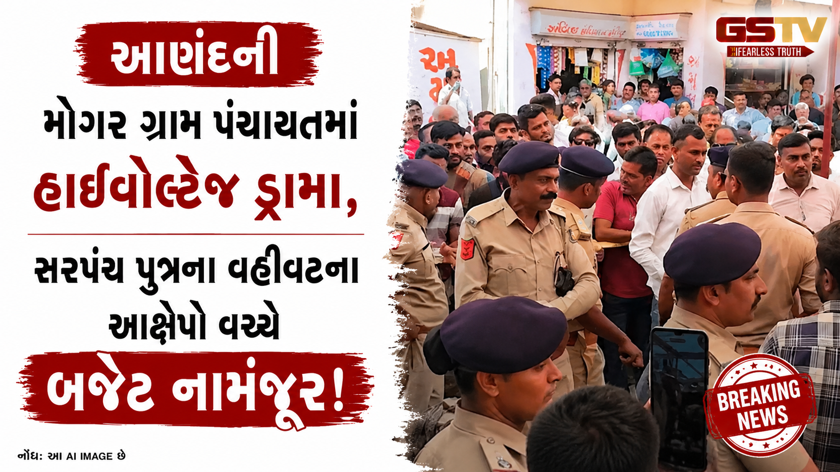 VIDEO : આણંદની મોગર પંચાયતમાં ભારે હોબાળો, બજેટ સભામાં ભડકો, 8 વિરોધી મતોથી બજેટ નામંજૂર