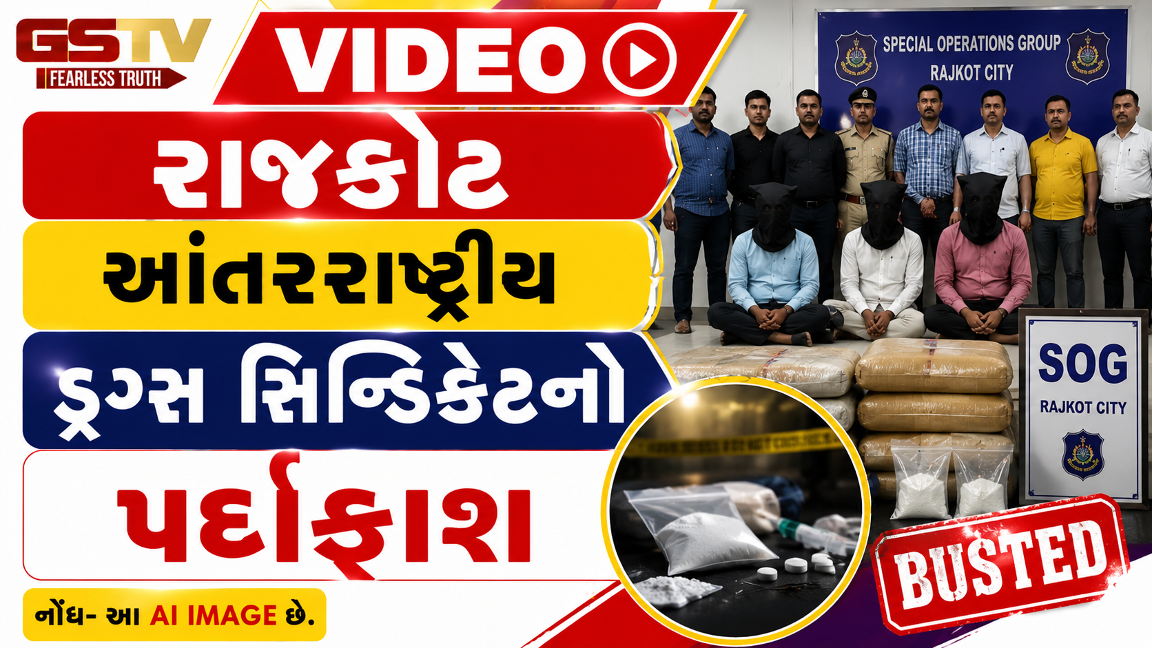 VIDEO: રાજકોટ / આંતરરાષ્ટ્રીય ડ્રગ્સ સિન્ડિકેટનો પર્દાફાશ