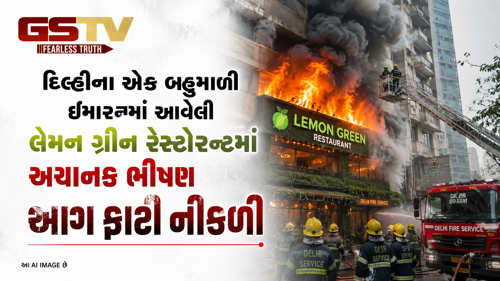 VIDEO: દિલ્હીના એક બહુમાળી ઇમારતમાં આવેલી લેમન ગ્રીન રેસ્ટોરન્ટમાં અચાનક ભીષણ આગ ફાટી નીકળી 