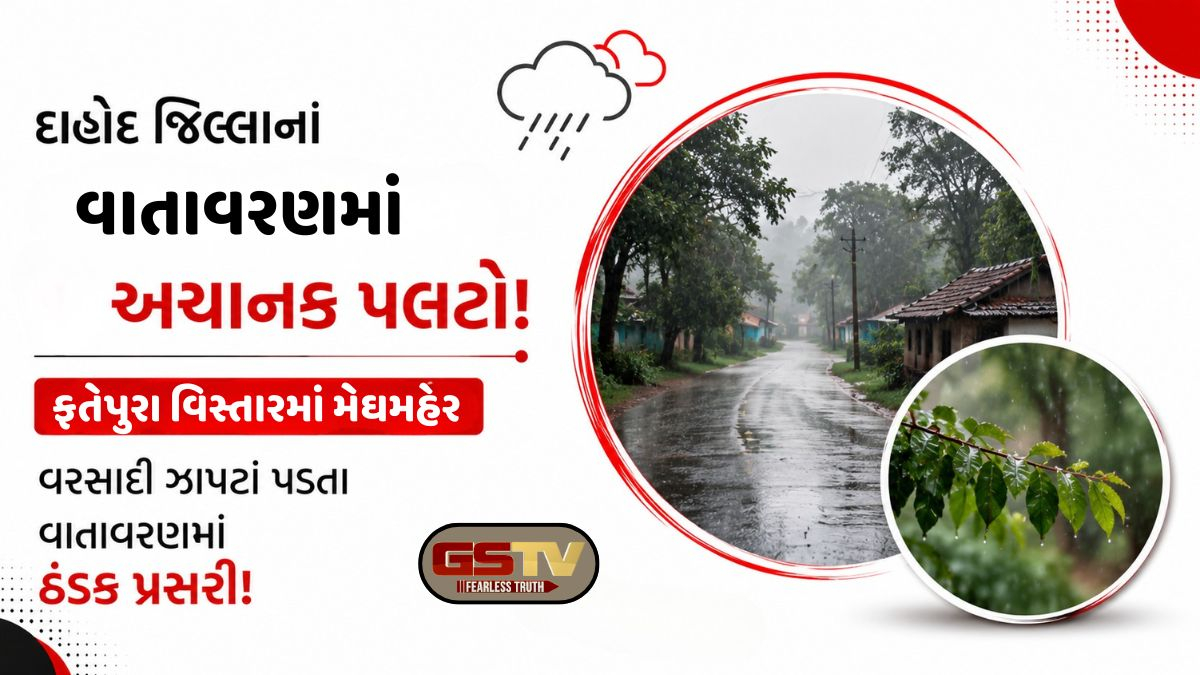 VIDEO BREAKING: દાહોદ જિલ્લાનું વાતાવરણ પલટાયું, ફતેપુરા પંથકમાં મેઘમહેર થતાં લોકોને ગરમીમાંથી મળી રાહત