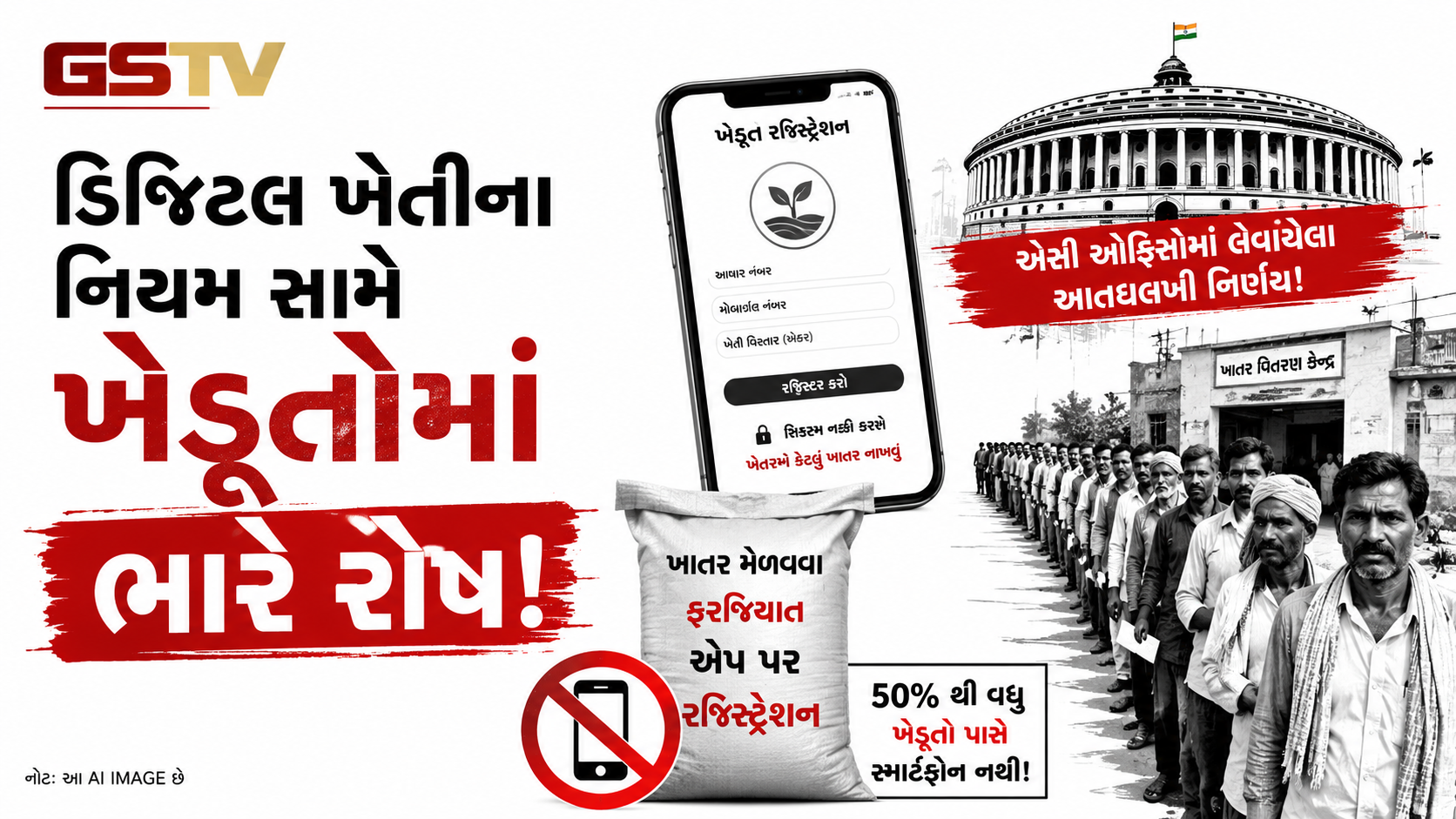 VIDEO: જગતનો તાત લડાઈના મૂડમાં, ડિજિટલ ખેતીના પાયલોટ પ્રોજેક્ટ સામે ખેડૂતોમાં ભારે રોષ