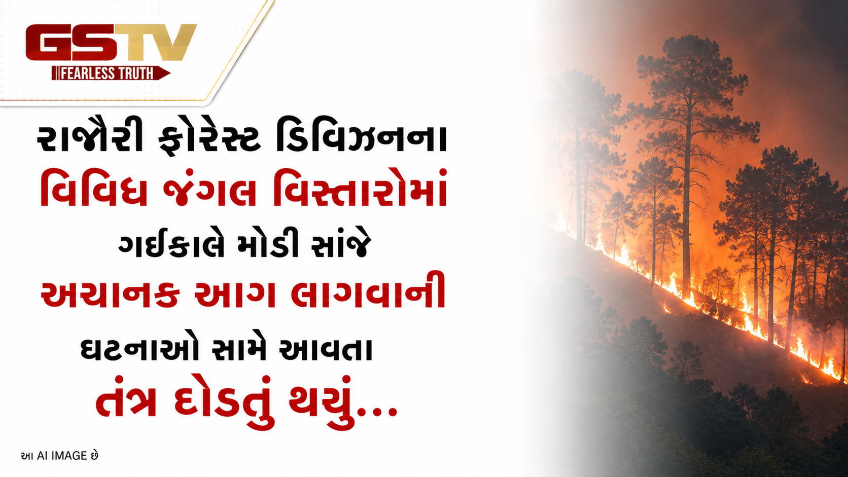 VIDEO: રાજૌરી ફોરેસ્ટ ડિવિઝનના વિવિધ જંગલ વિસ્તારોમાં ગઈકાલે મોડી સાંજે અચાનક આગ લાગવાની ઘટનાઓ સામે આવતા તંત્ર દોડતું થયું