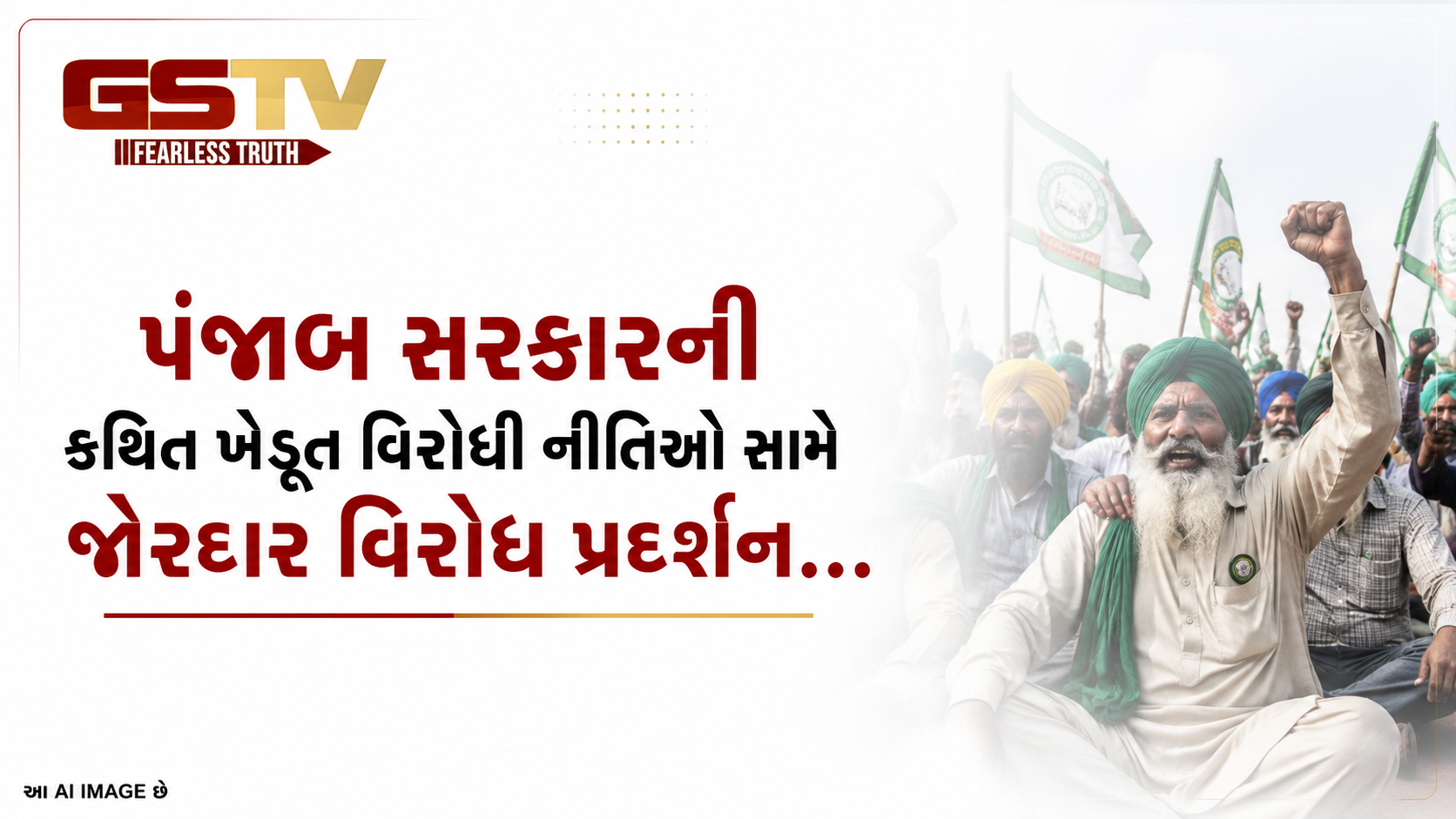 VIDEO: પંજાબ સરકારની કથિત ખેડૂત વિરોધી નીતિઓ સામે જોરદાર વિરોધ પ્રદર્શન..