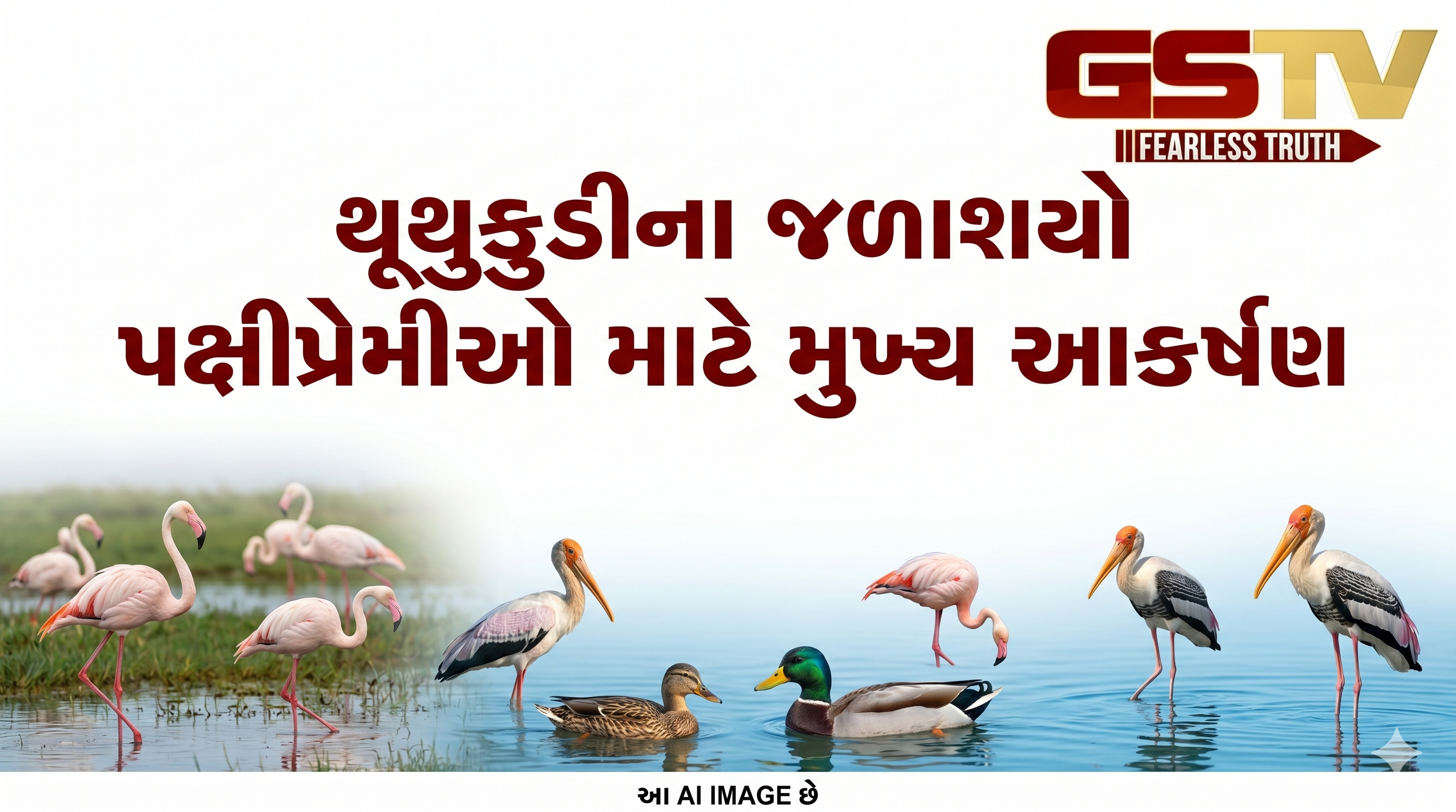 VIDEO : થૂથુકુડીમાં પેલિકન પક્ષીઓનું આગમન