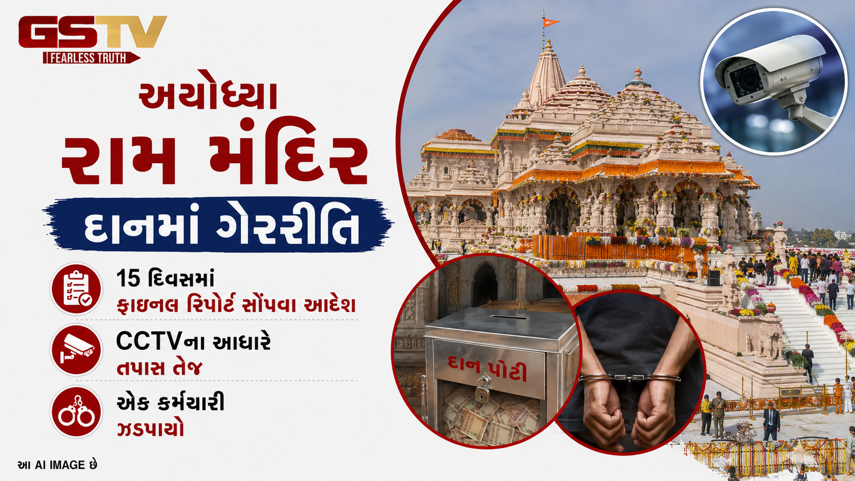 અયોધ્યા રામ મંદિર દાન કૌભાંડમાં 1 કર્મચારી ઝડપાયો, ઘરેથી લાખોની મુદ્દામાલ જપ્ત, તપાસ માટે હાઈ-લેવલ SIT ગઠિત