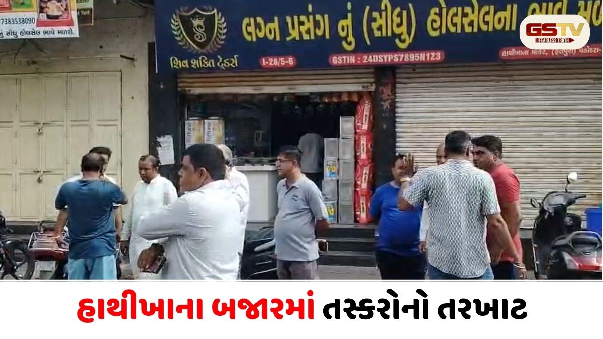 VIDEO/ હાથીખાના બજારમાં તસ્કરોનો તરખાટ; લાખોની ચોરી