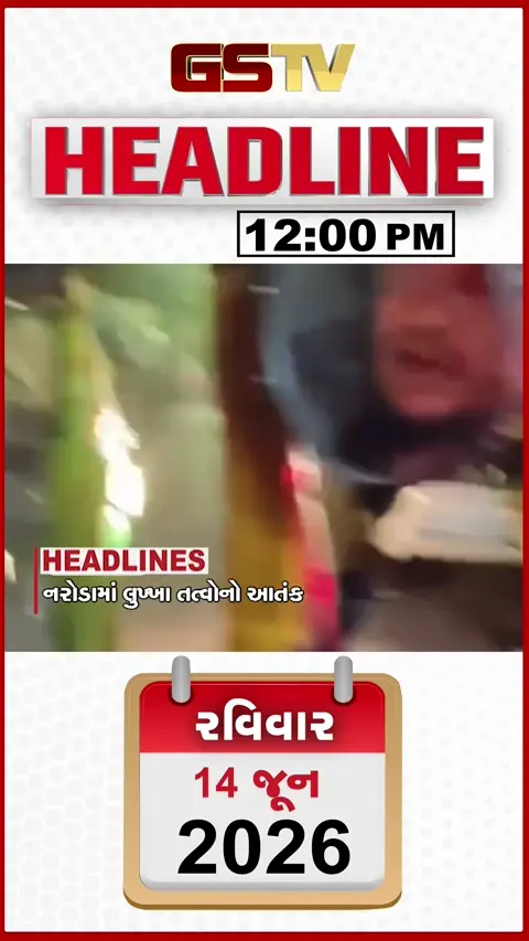 HEADLINE_12.00_PM: નરોડામાં લુખ્ખા તત્વોનો આતંક, હાથીખાના માર્કેટમાં તસ્કરો બેફામ, સુરતમાં નશાખોરનો આતંક