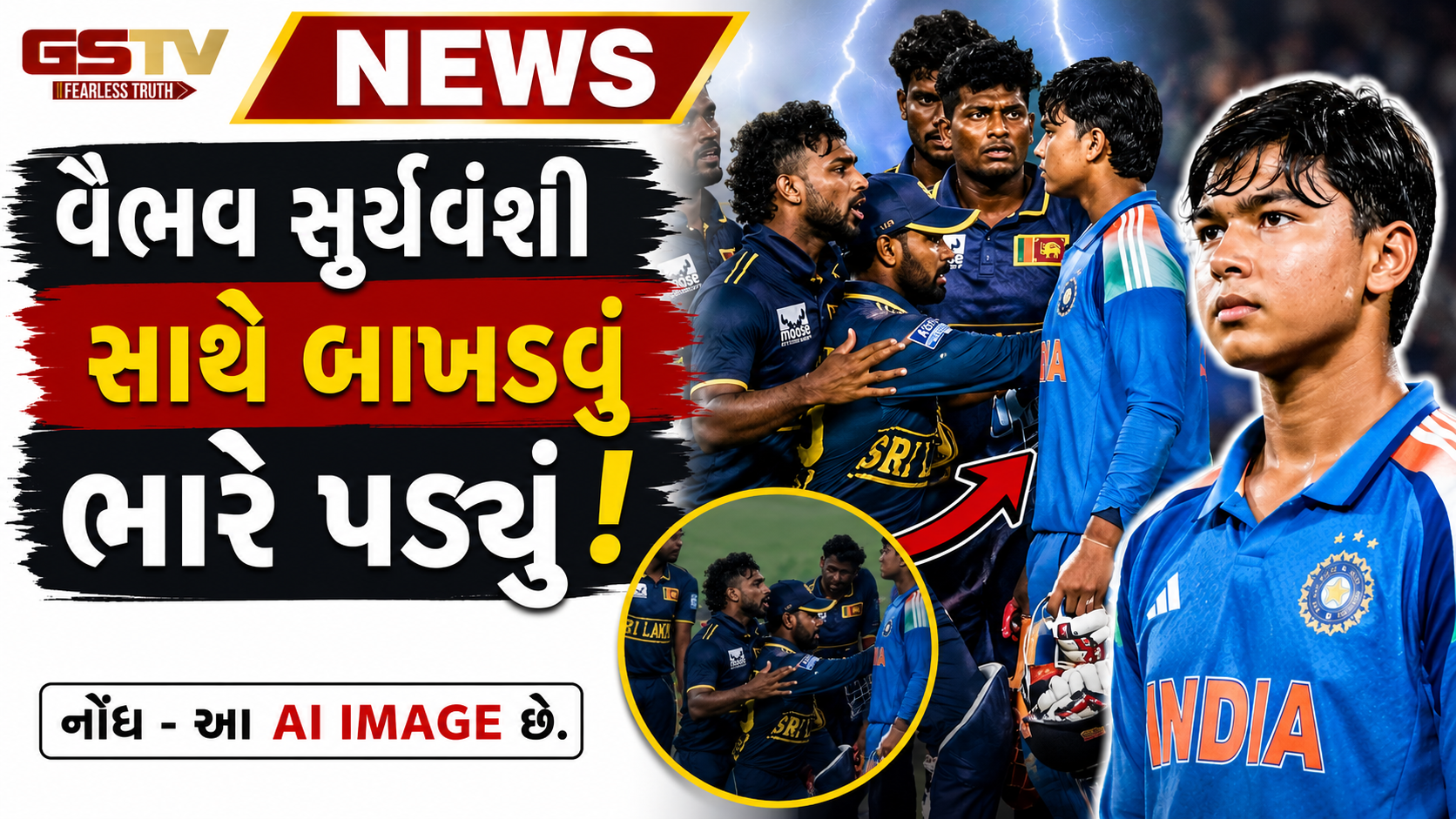 VIDEO : વૈભવ સૂર્યવંશી સાથે બાખડવું ભારે પડ્યું! શ્રીલંકાના ખેલાડીઓ સામે લેવાયા આ કડક પગલાં