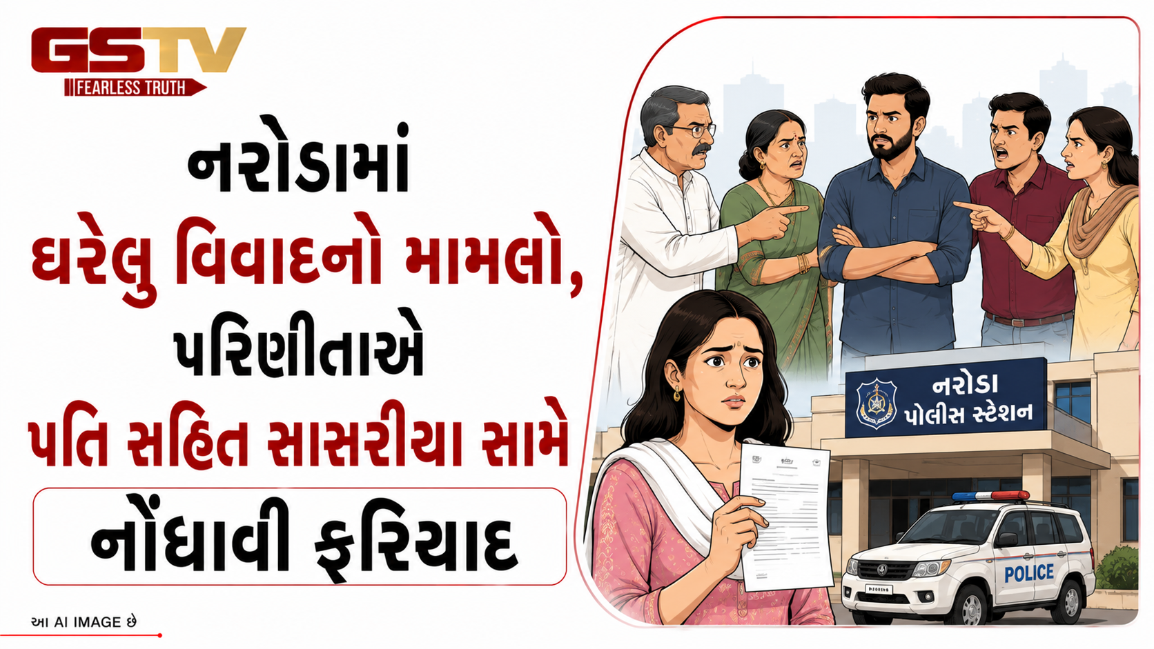 VIDEO:નરોડામાં ઘરેલુ વિવાદનો મામલો, પરિણીતાએ પતિ સહિત સાસરીયા સામે નોંધાવી ફરિયાદ