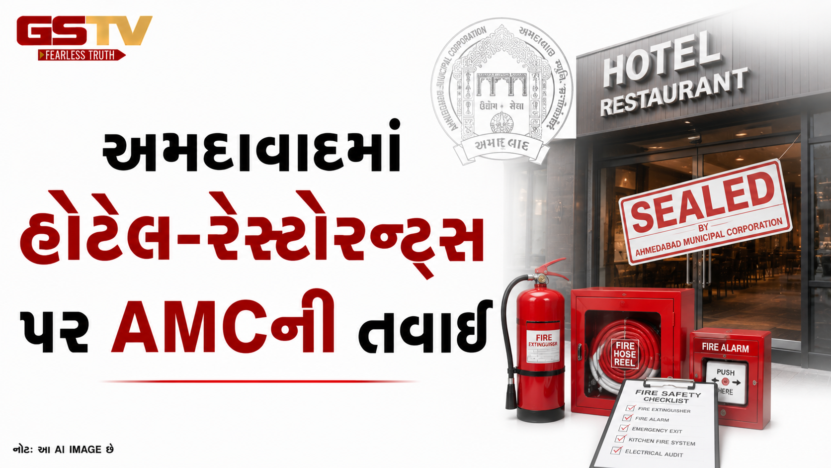 VIDEO : અમદાવાદમાં હોટેલ-રેસ્ટોરન્ટ્સ પર AMCની તવાઈ
