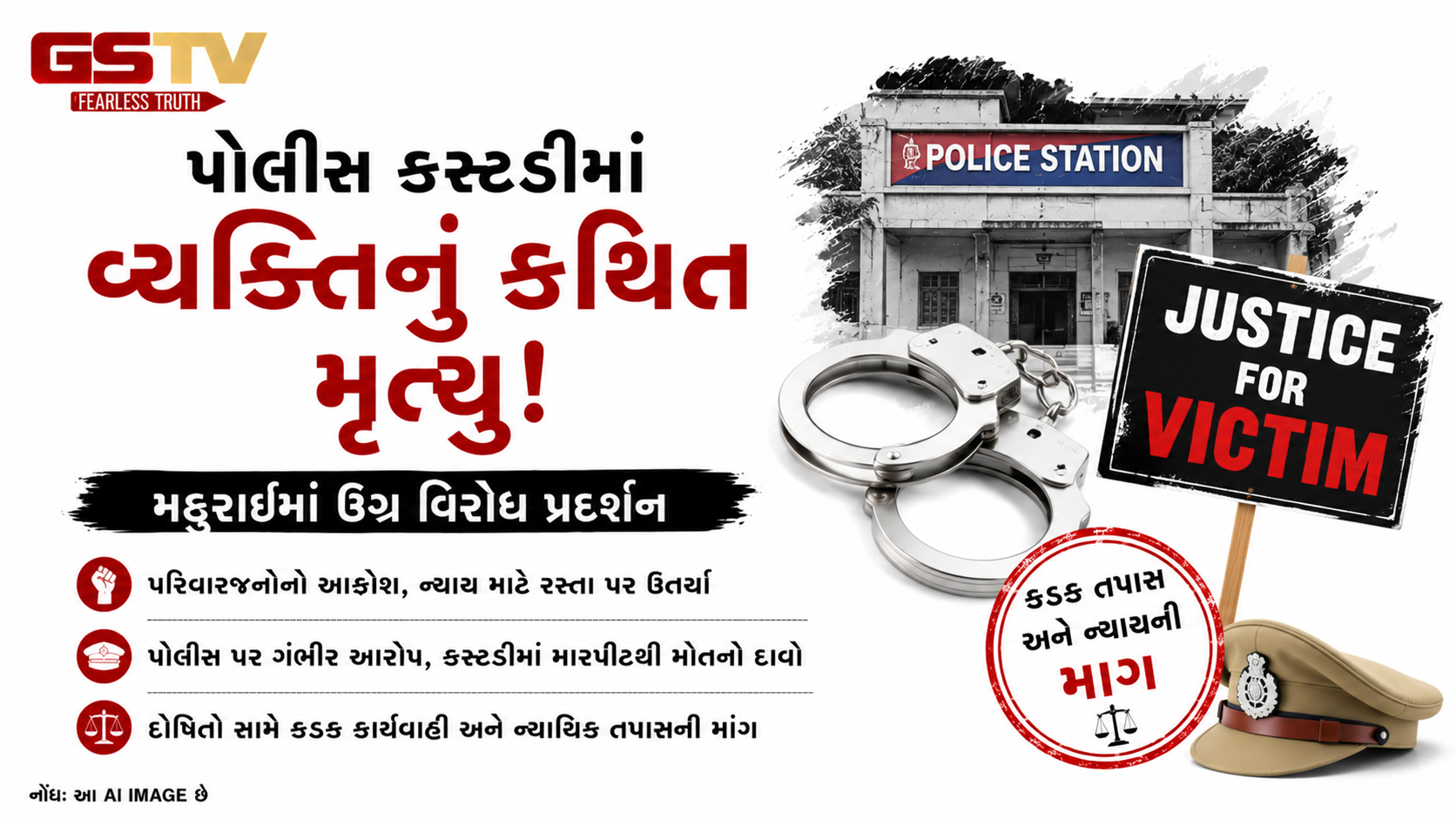 VIDEO : મદુરાઈમાં કસ્ટોડિયલ ડેથ વિરુદ્ધ વિરોધ