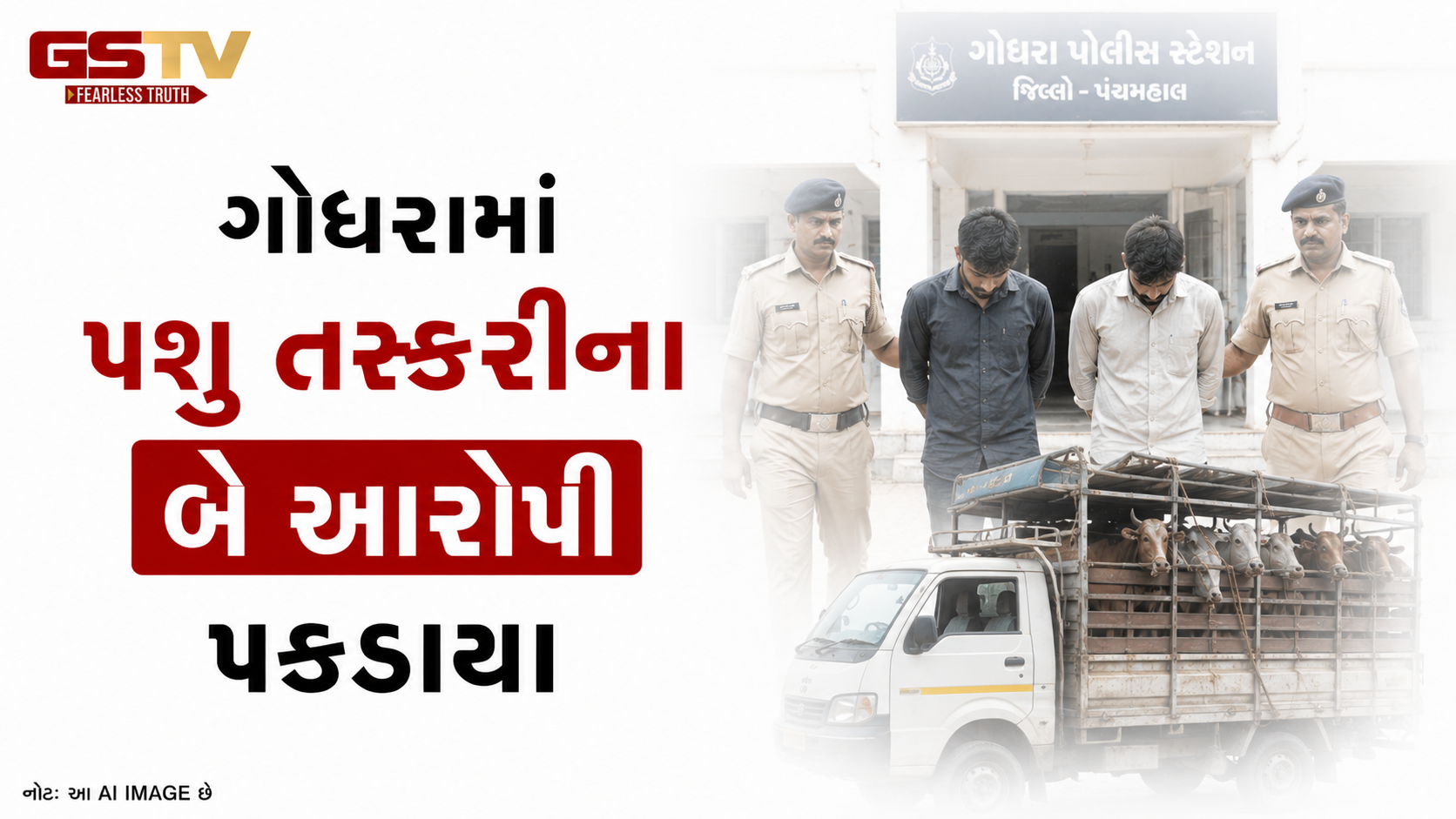 VIDEO:  ગોધરામાં પશુ તસ્કરીના બે આરોપી પકડાયા