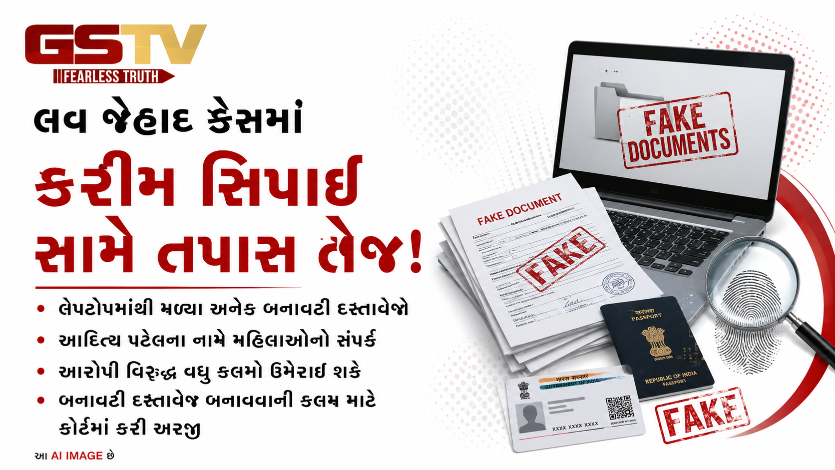 VIDEO : લવ જેહાદ કેસમાં કરીમ સિપાઈ સામે તપાસ તેજ, લેપટોપમાંથી મળ્યા બનાવટી દસ્તાવેજો