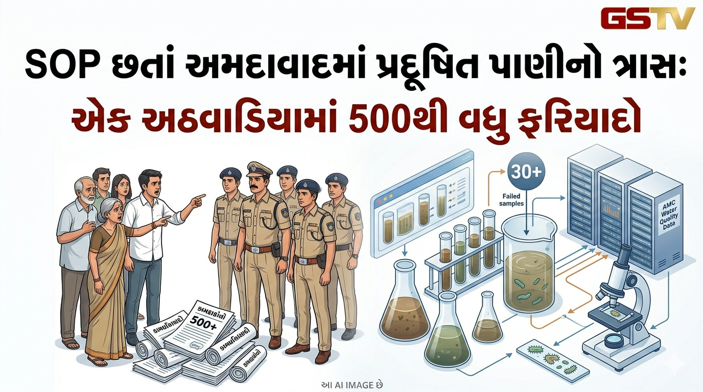 VIDEO: SOP છતાં અમદાવાદમાં પ્રદૂષિત પાણીનો ત્રાસ: એક અઠવાડિયામાં 500થી વધુ ફરિયાદો