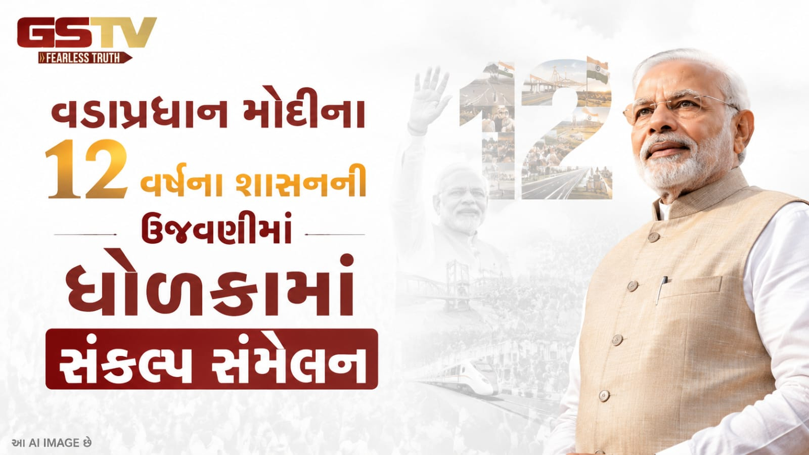 VIDEO: વડાપ્રધાન મોદીના 12 વર્ષના શાસનની ઉજવણીમાં ધોળકામાં સંકલ્પ સંમેલન