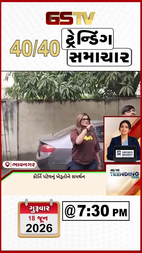 VIDEO:NEWS 40-40/કિર્તીપટેલનું ખેડૂતોને સમર્થન,અરવલ્લીમાં ધોધમાર વરસાદ વર્ષ્યો