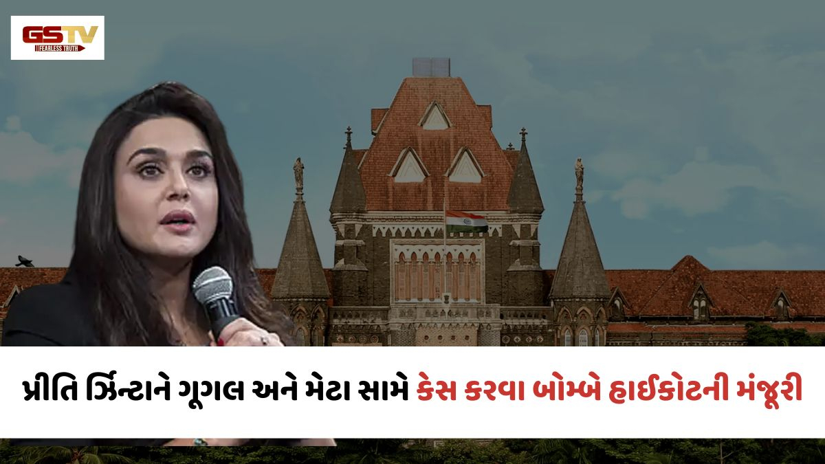 AI ડીપફેક મામલે ગૂગલ અને મેટા સામે કેસ કરવાની બોમ્બે હાઈકોર્ટે પ્રીતિ ઝિન્ટાને આપી મંજૂરી