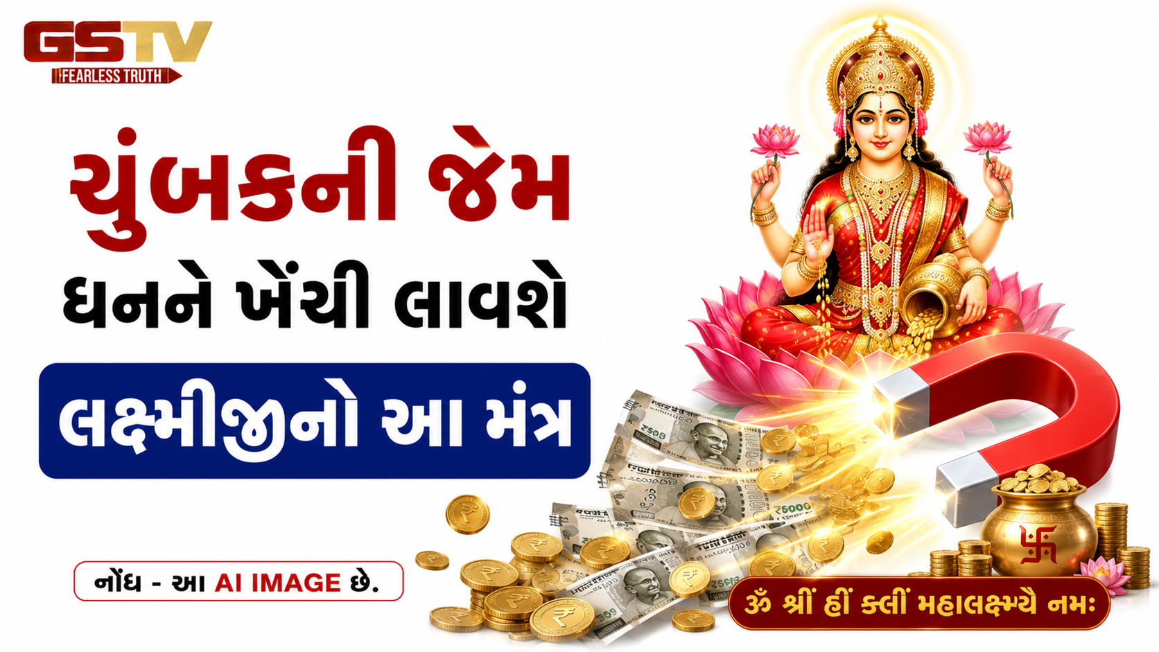 ચુંબકની જેમ ધનને ખેંચી લાવશે લક્ષ્મીજીનો આ મંત્ર, જાણી લો જાપ કરવાની સાચી રીત