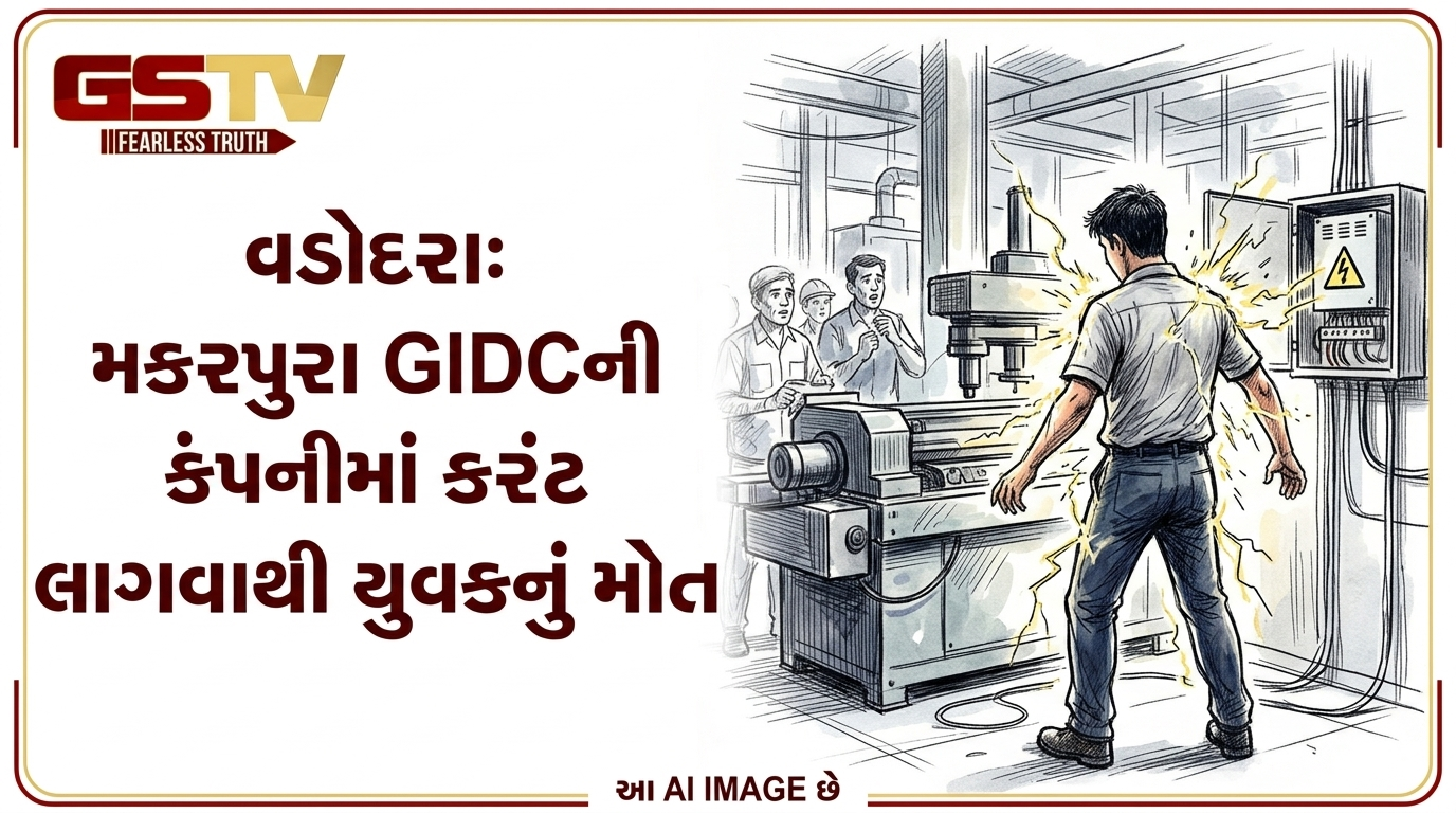 VIDEO: વડોદરા: મકરપુરા GIDCની કંપનીમાં કરંટ લાગવાથી યુવકનું મોત