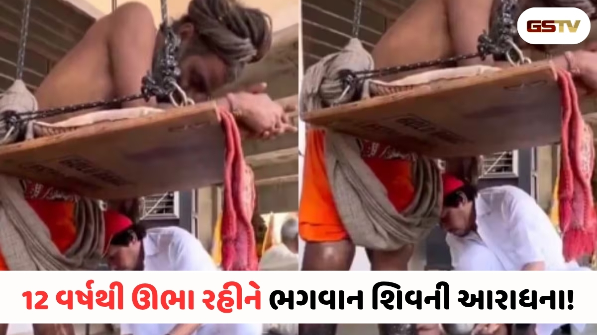 નથી બેઠા, નથી સૂતા! 12 વર્ષથી ઊભા રહીને તપસ્યા કરતા સાધુનો Video Viral