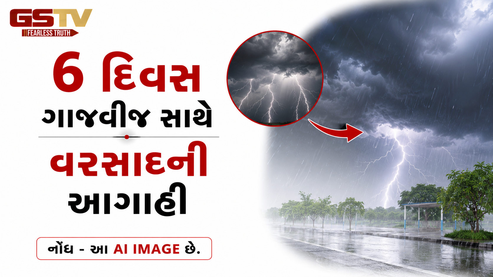 રાજ્યમાં 6 દિવસ ગાજવીજ સાથે વરસાદની આગાહી, જાણો તમારા વિસ્તારમાં ક્યારે થશે મેઘરાજાની એન્ટ્રી