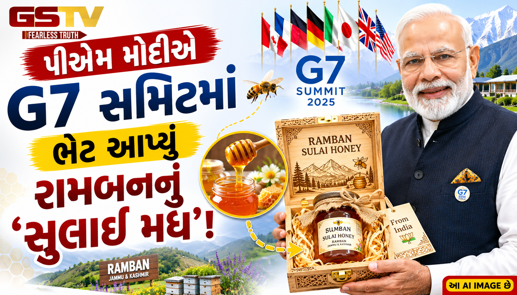 VIDEO:ANDARNI VAAT/પીએમ મોદીએ G7 સમિટમાં ભેટ આપ્યું રામબનનું 'સુલાઈ મધ'!