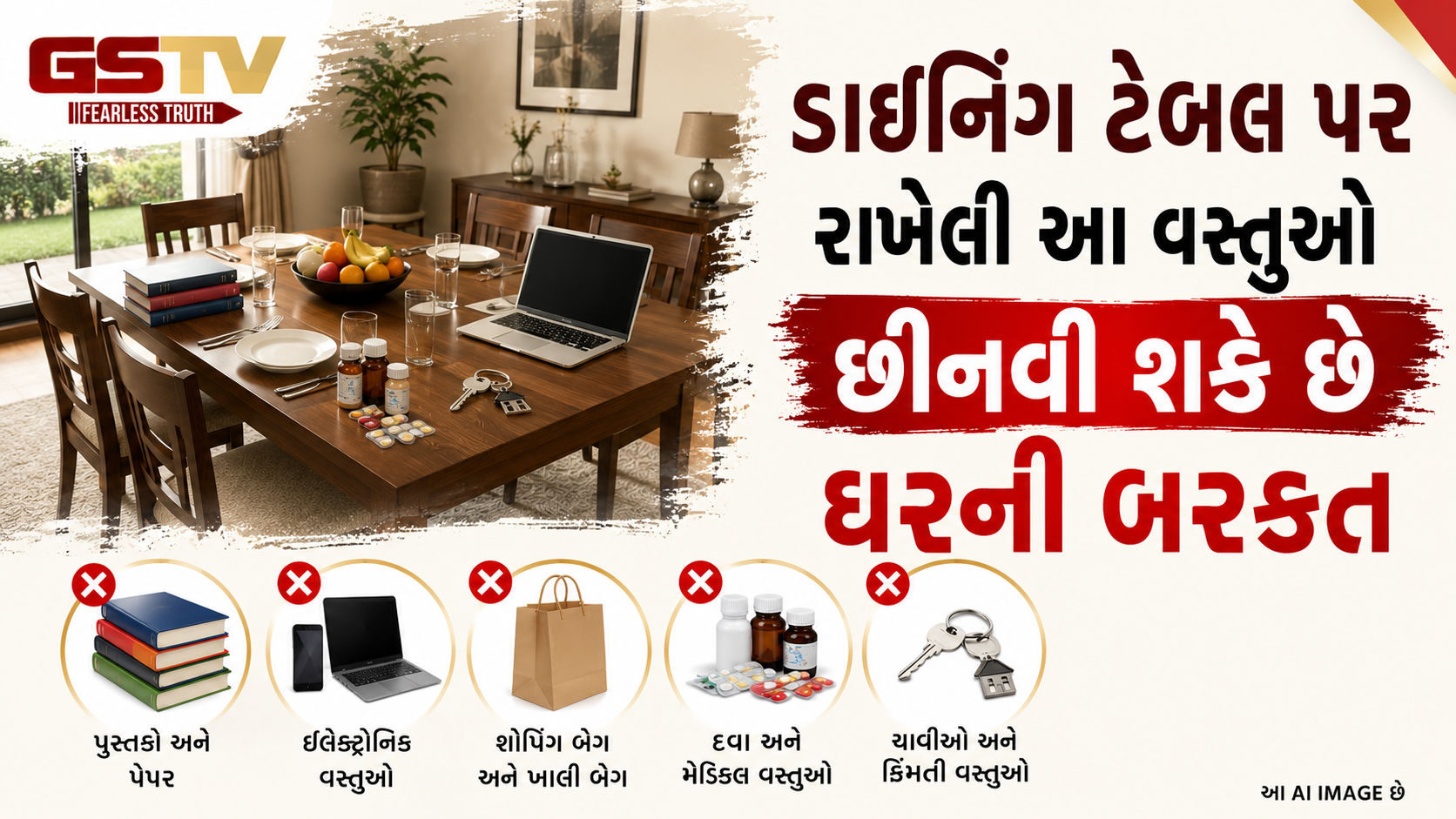 વાસ્તુ ટિપ્સ: ડાઇનિંગ ટેબલ પર ભૂલથી પણ ન રાખતા આ વસ્તુઓ, નહીંતર થઈ શકે છે આર્થિક નુકસાન