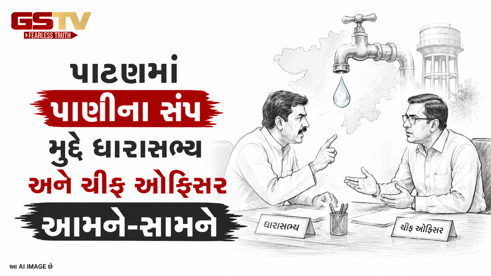 VIDEO: પાટણમાં પાણીના સંપ મુદ્દે ધારાસભ્ય અને ચીફ ઓફિસર આમને-સામને