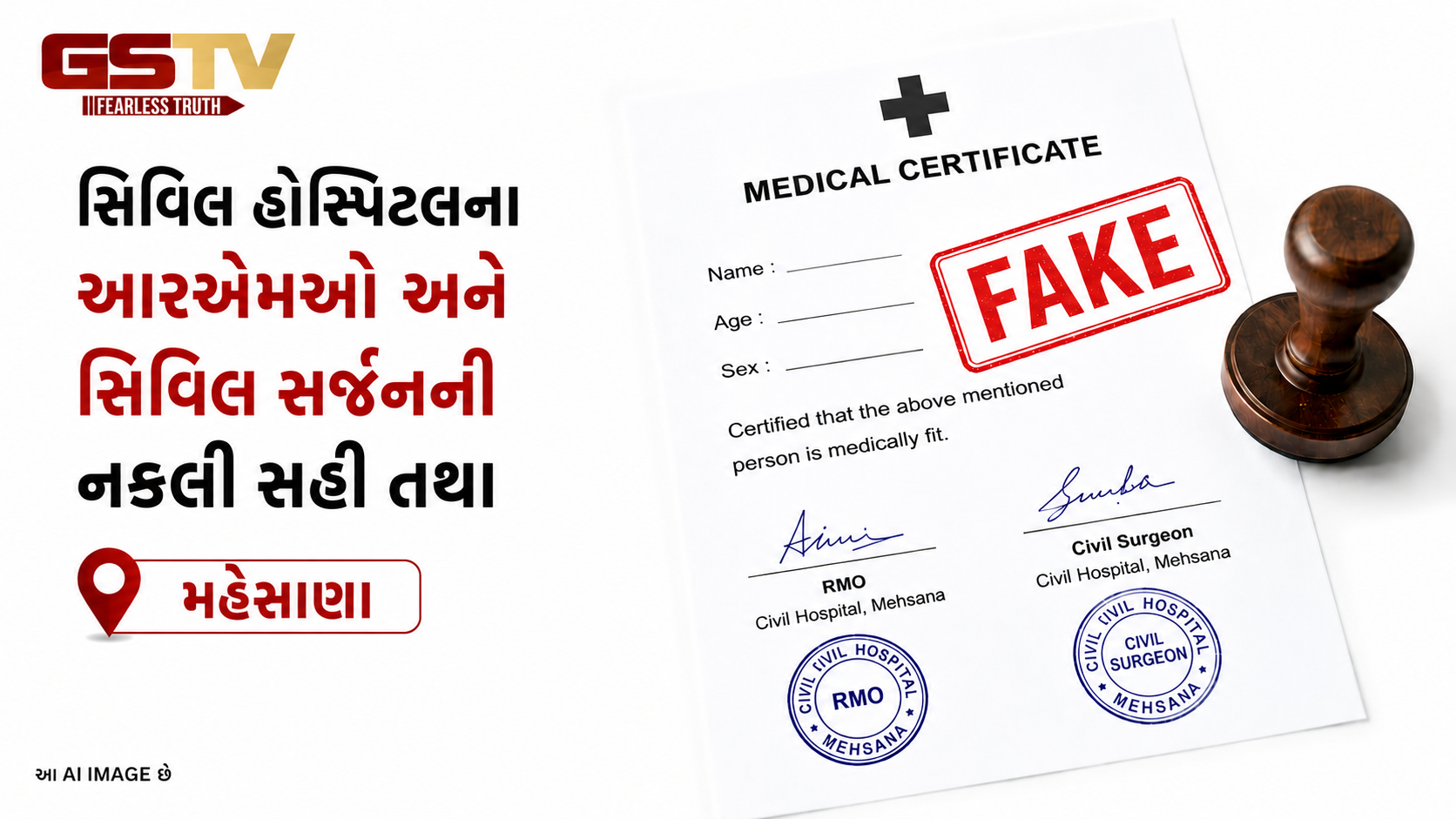 VIDEO: મહેસાણા સિવિલના નામે બોગસ મેડિકલ સર્ટિફિકેટનું મોટું કૌભાંડ: ડ્રાઈવરની કરતૂત સામે આવી