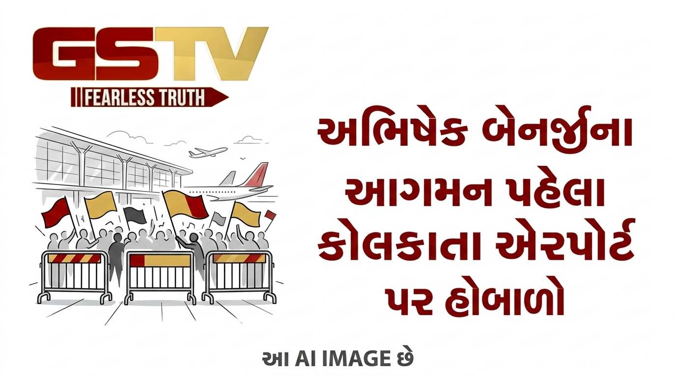 VIDEO:અભિષેક બેનર્જીના આગમન પહેલા કોલકાતા એરપોર્ટ પર હોબાળો
