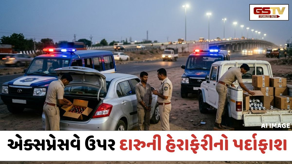 એક્સપ્રેસવે ઉપર દારુની હેરાફેરીનો પર્દાફાશ; દિલ્હી-મુંબઈ હાઈવે અને હરણી નજીક 8 લાખના દારૂ સાથે 2 વાહન ઝડપાયા