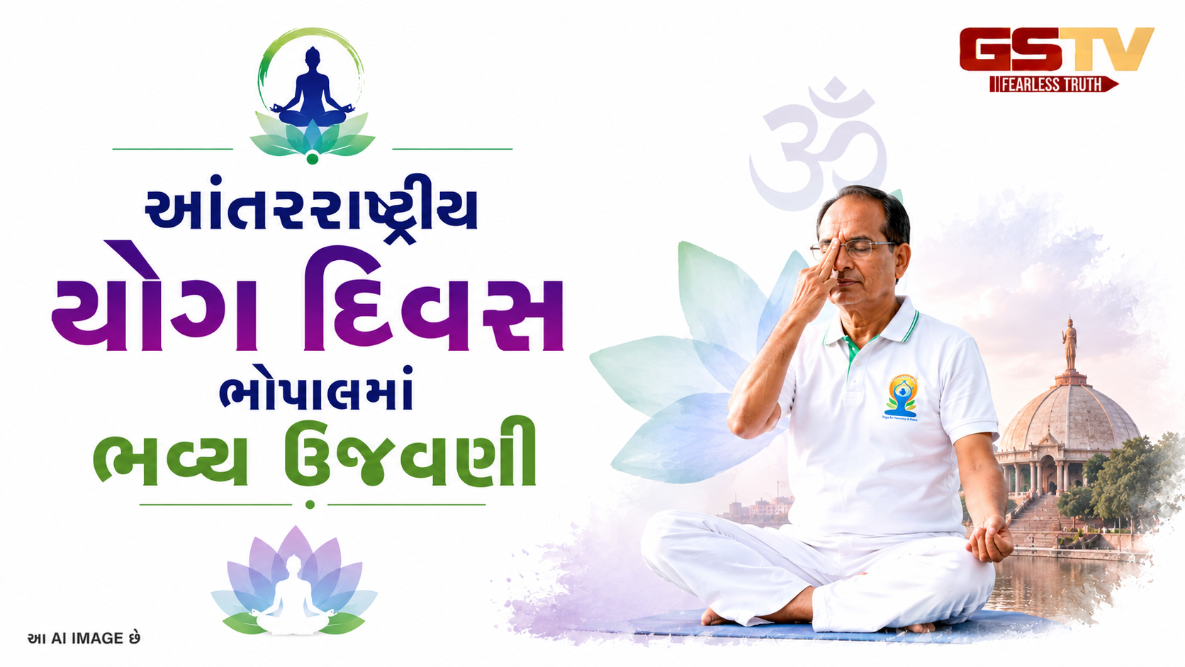 VIDEO: ભોપાલમાં યોગ દિવસની ભવ્ય ઉજવણી