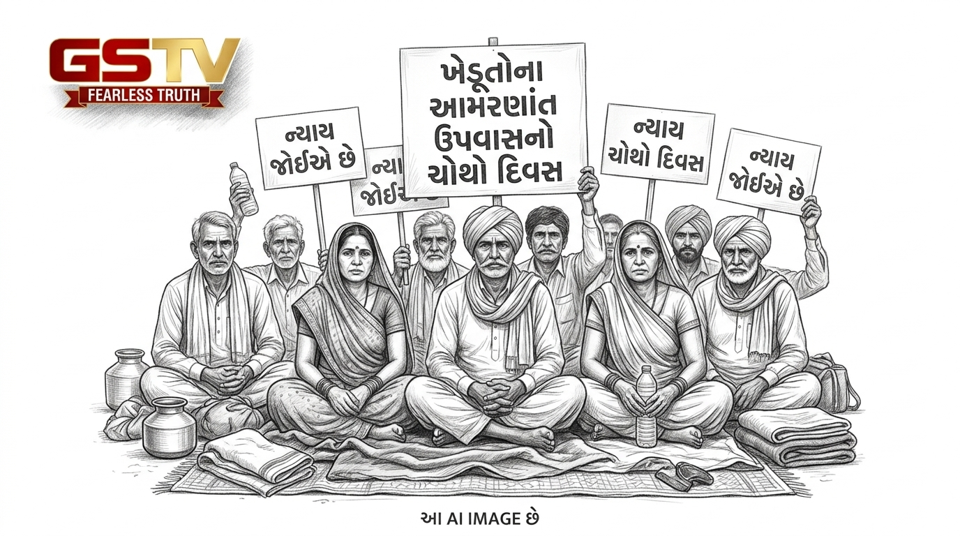 VIDEO: ખેડૂતોના આમરણાંત ઉપવાસનો ચોથો દિવસ
