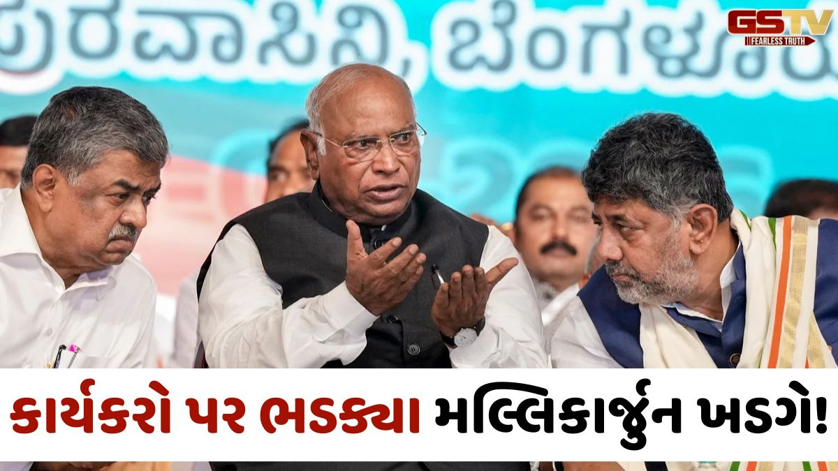 "માત્ર નારા લગાવવાથી દેશ પર અસર નહીં પડે..." બેંગલુરુમાં કોંગ્રેસ અધ્યક્ષ ખડગેએ કાર્યકરોને સ્ટેજ પરથી ખખડાવ્યા