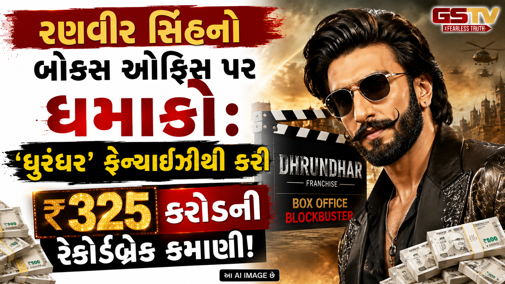 રણવીર સિંહ ભારતનો સૌથી મોંઘો સ્ટાર, 'ધુરંધર' ફ્રેન્ચાઈઝીથી કરી ₹325 કરોડની રેકોર્ડબ્રેક કમાણી!
