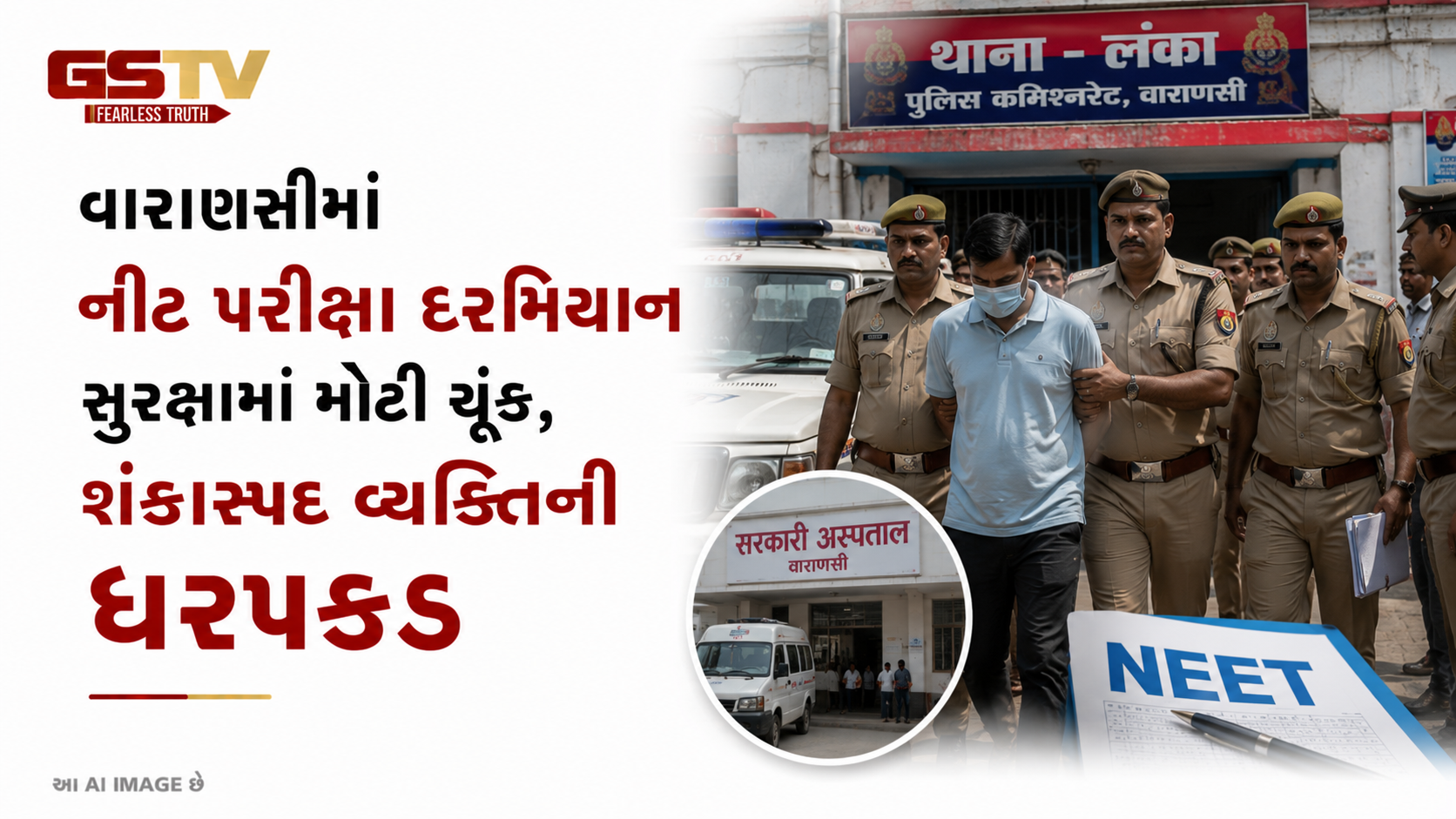 VIDEO : વારાણસીમાં નીટ પરીક્ષાર્થીની ધરપકડ કરાઈ