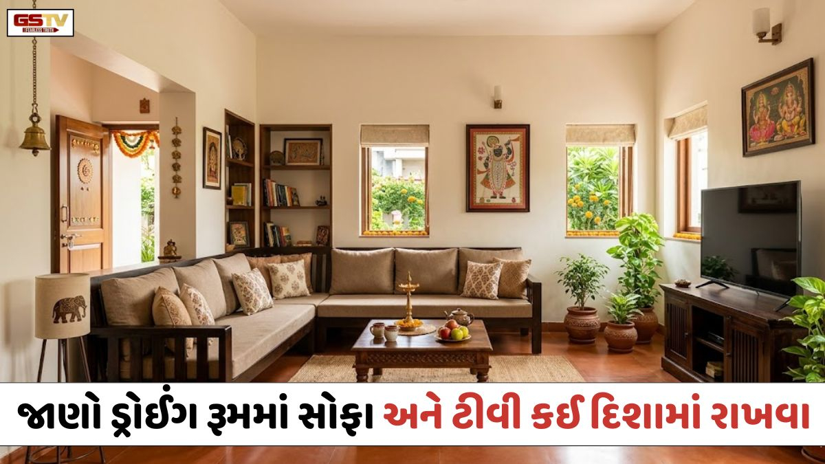 Vastu Tips: ડ્રોઈંગ રૂમમાં સોફા અને ટીવી કઈ દિશામાં રાખવા? જાણો નિયમો