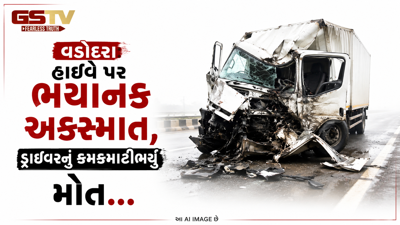 VIDEO: વડોદરા: હાઈવે પર ભયાનક અકસ્માત, ડ્રાઈવરનું કમકમાટીભર્યું મોત