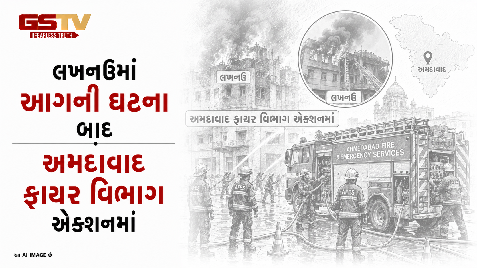 VIDEO: અમદાવાદઃ લખનઉમાં આગની ઘટના બાદ અમદાવાદ ફાયર વિભાગ એક્શનમાં