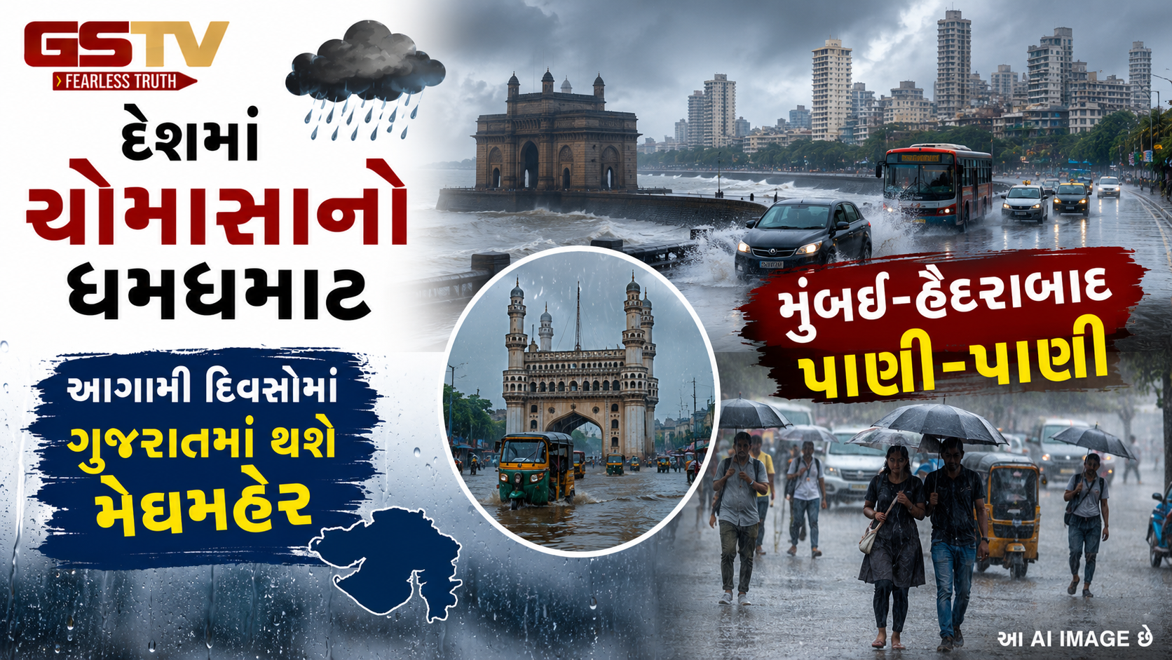 મુંબઈમાં 12 દિવસ મોડું ચોમાસું બેઠું, જાણો ગુજરાતમાં કઈ તારીખે બેસશે સત્તાવાર ચોમાસું