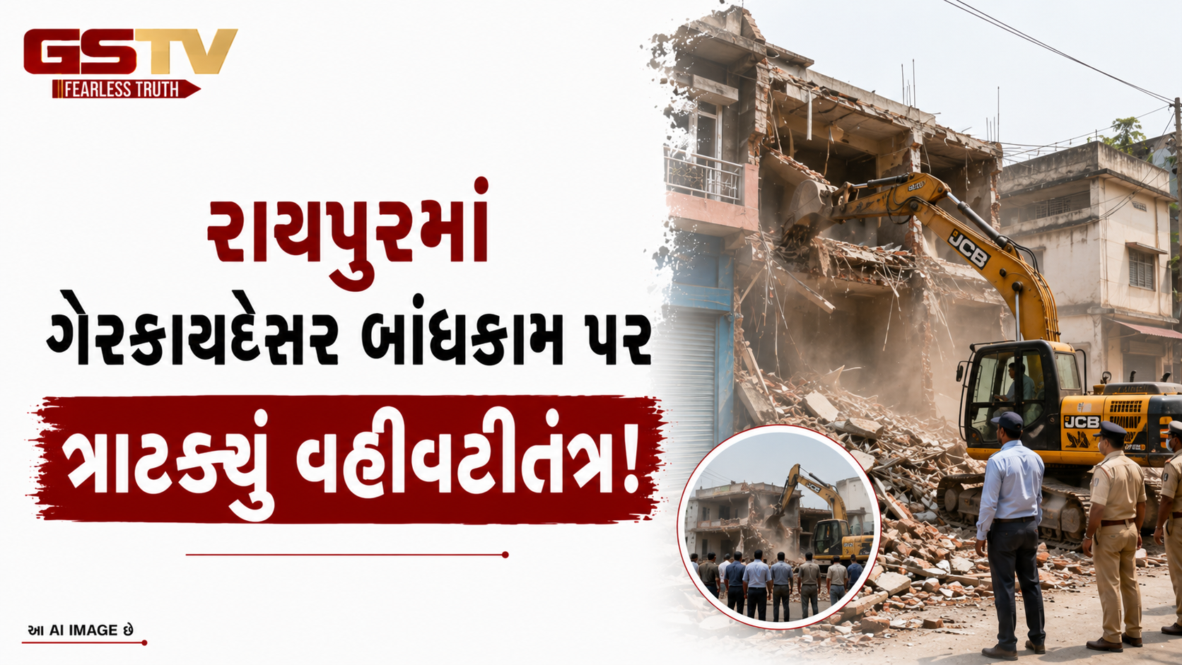 VIDEO:ANDARNI  VAAT/રાયપુરમાં ગેરકાયદેસર બાંધકામ પર ત્રાટક્યું વહીવટીતંત્ર!