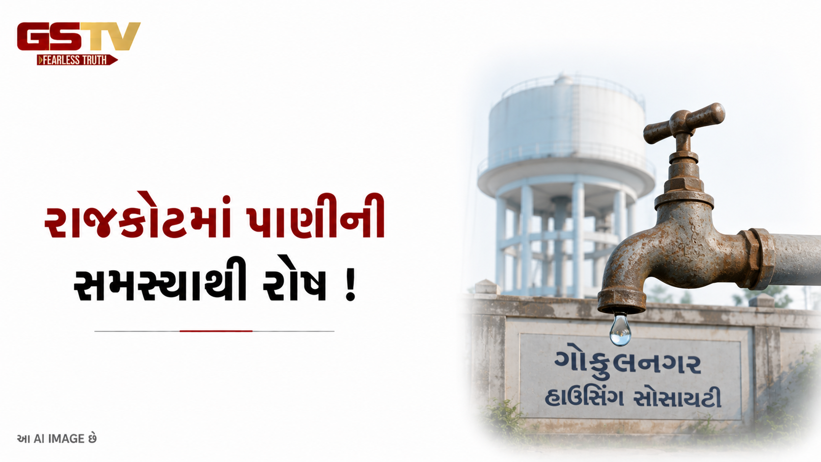 VIDEO : રાજકોટના ગોકુલનગરમાં સતત ત્રીજા દિવસે પાણીનો પુરવઠો ખોરવાયો