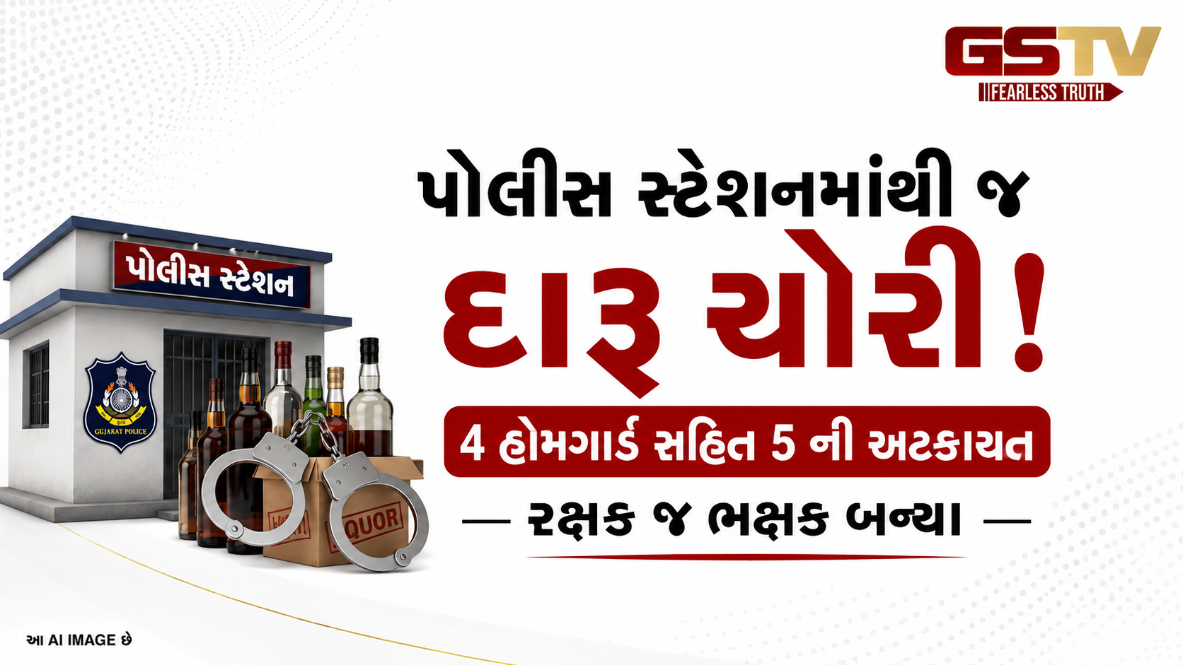 VIDEO : પંચમહાલના કાંકણપુર પોલીસ સ્ટેશનમાં જ દારૂની ચોરી