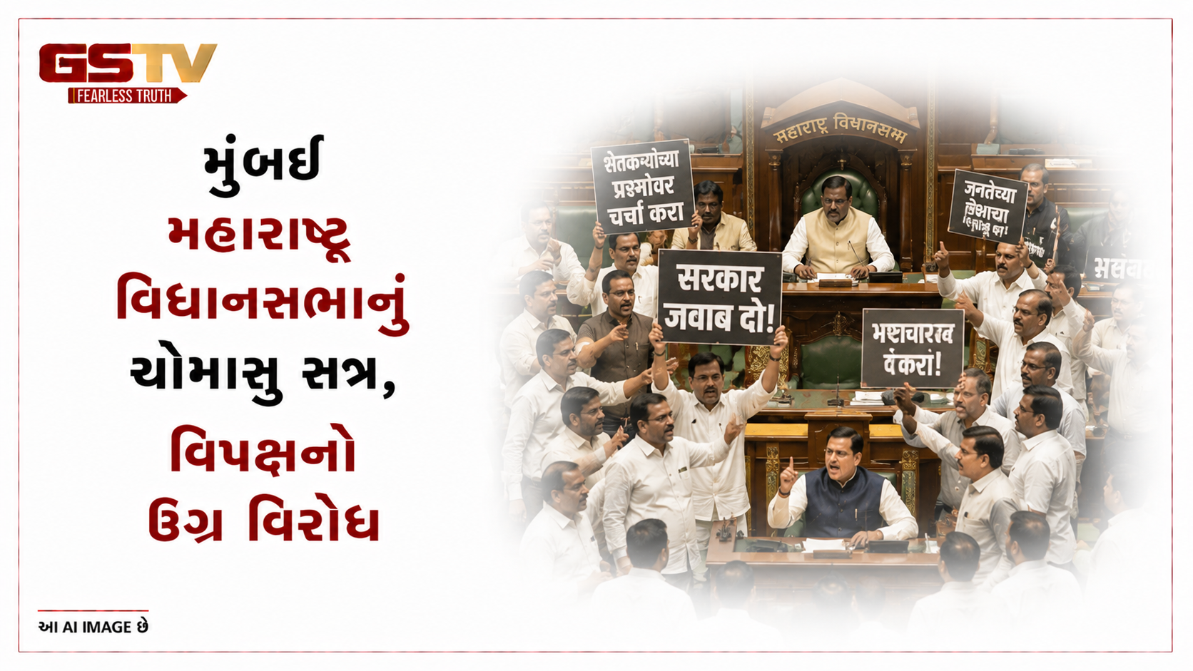 VIDEO : મુંબઈ: મહારાષ્ટ્ર વિધાનસભાનું ચોમાસુ સત્ર, વિપક્ષનો ઉગ્ર વિરોધ
